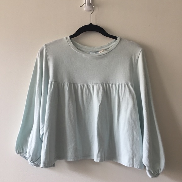 UO | Kimchi Blue Cropped long-sleeve Top - Picture 1 of 8